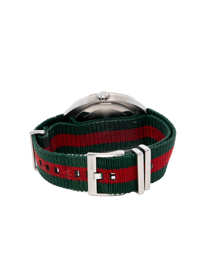 GUCCI GG2570 WATCH 41MM BLACK RED GREEN STAINLESS STEEL SHW 18141085 04168