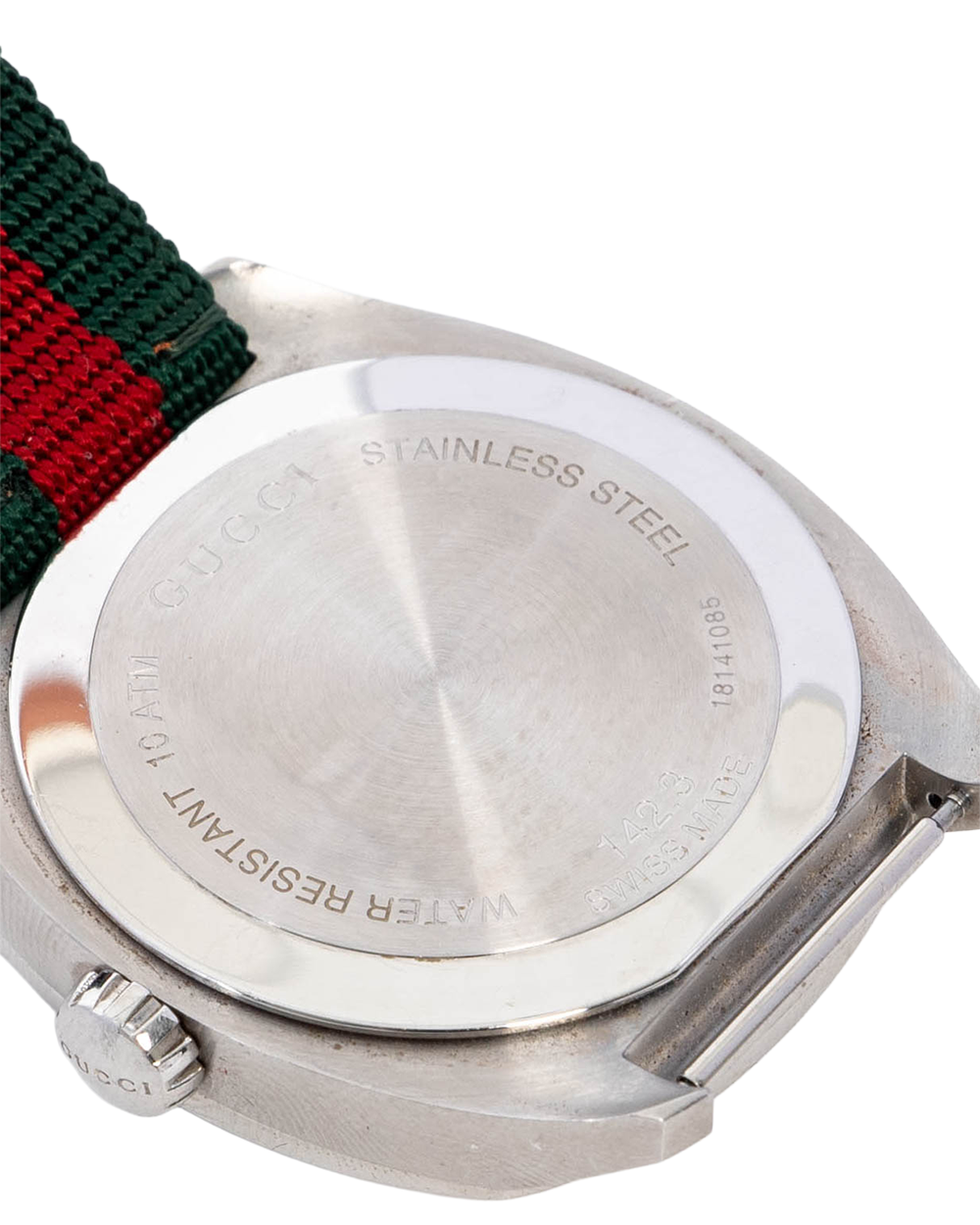 GUCCI GG2570 WATCH 41MM BLACK RED GREEN STAINLESS STEEL SHW 18141085 04172