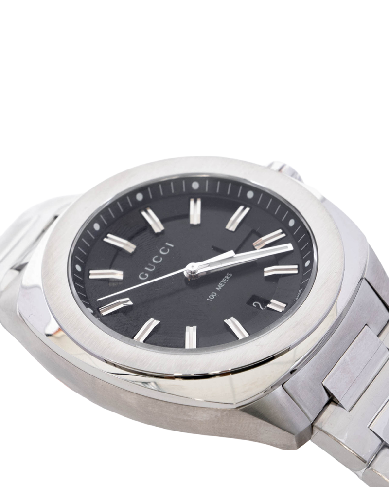 GUCCI GG2570 WATCH 44MM BLACK STAINLESS STEEL SHW 18211457 04158