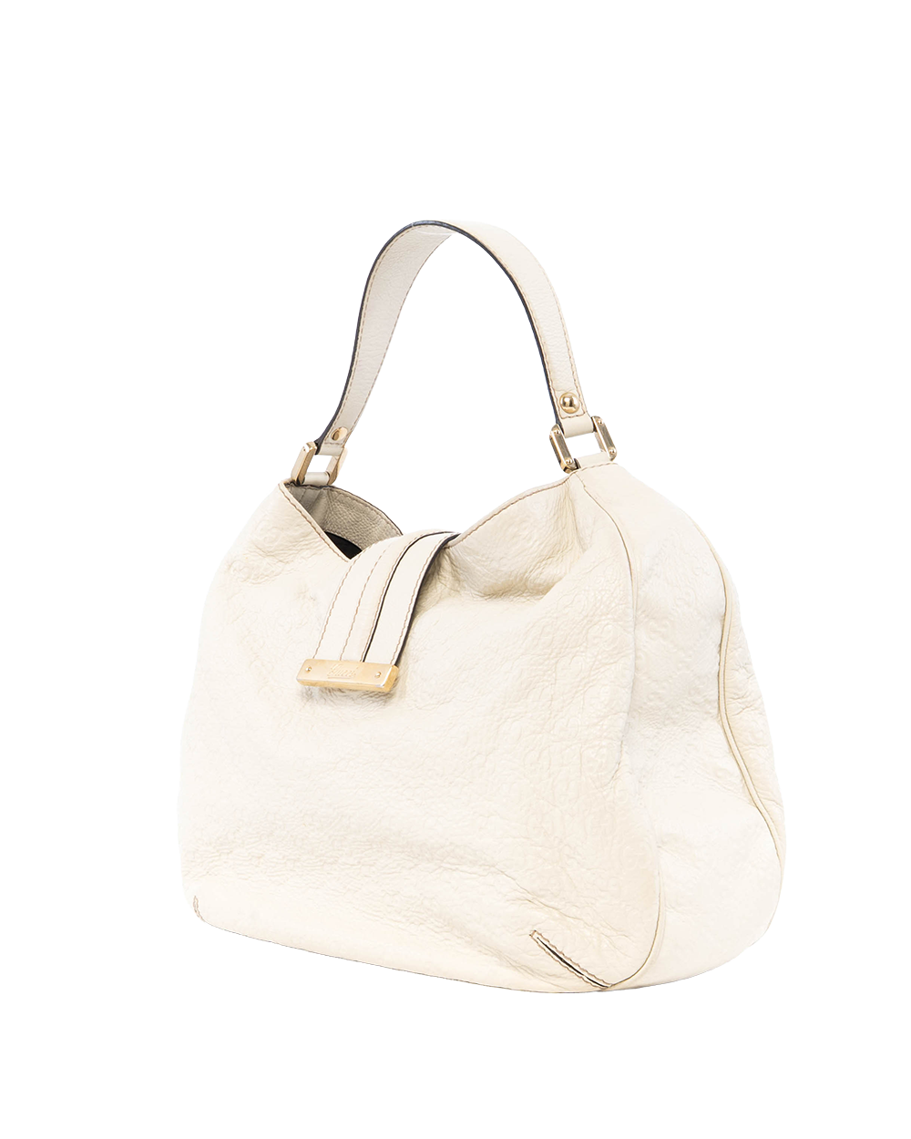 GUCCI GUCCISSIMA HOBO LARGE WHITE CALF GHW 233604 523040 0479