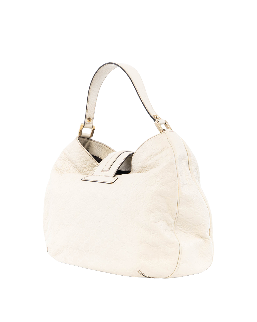 GUCCI GUCCISSIMA HOBO LARGE WHITE CALF GHW 233604 523040 0480