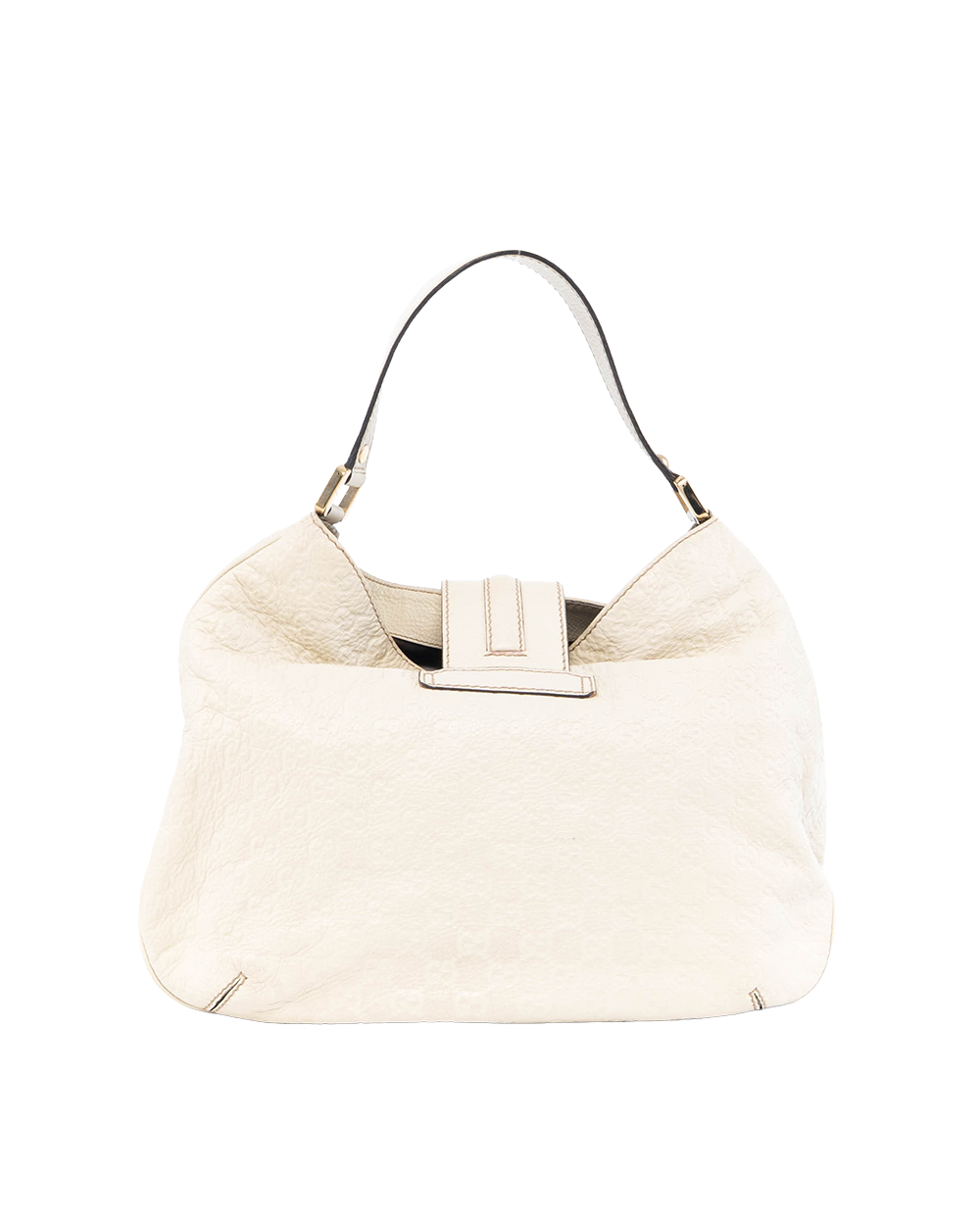 GUCCI GUCCISSIMA HOBO LARGE WHITE CALF GHW 233604 523040 0481