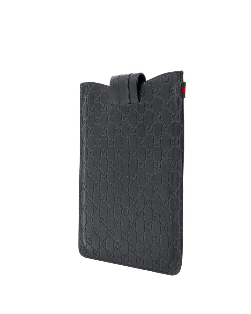 GUCCI GUCCISSIMA IPAD CASE BLACK CALF 0208