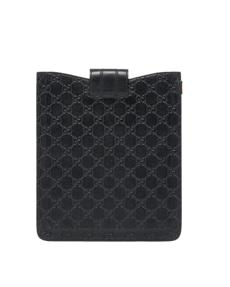 GUCCI GUCCISSIMA IPAD CASE BLACK CALF 0209