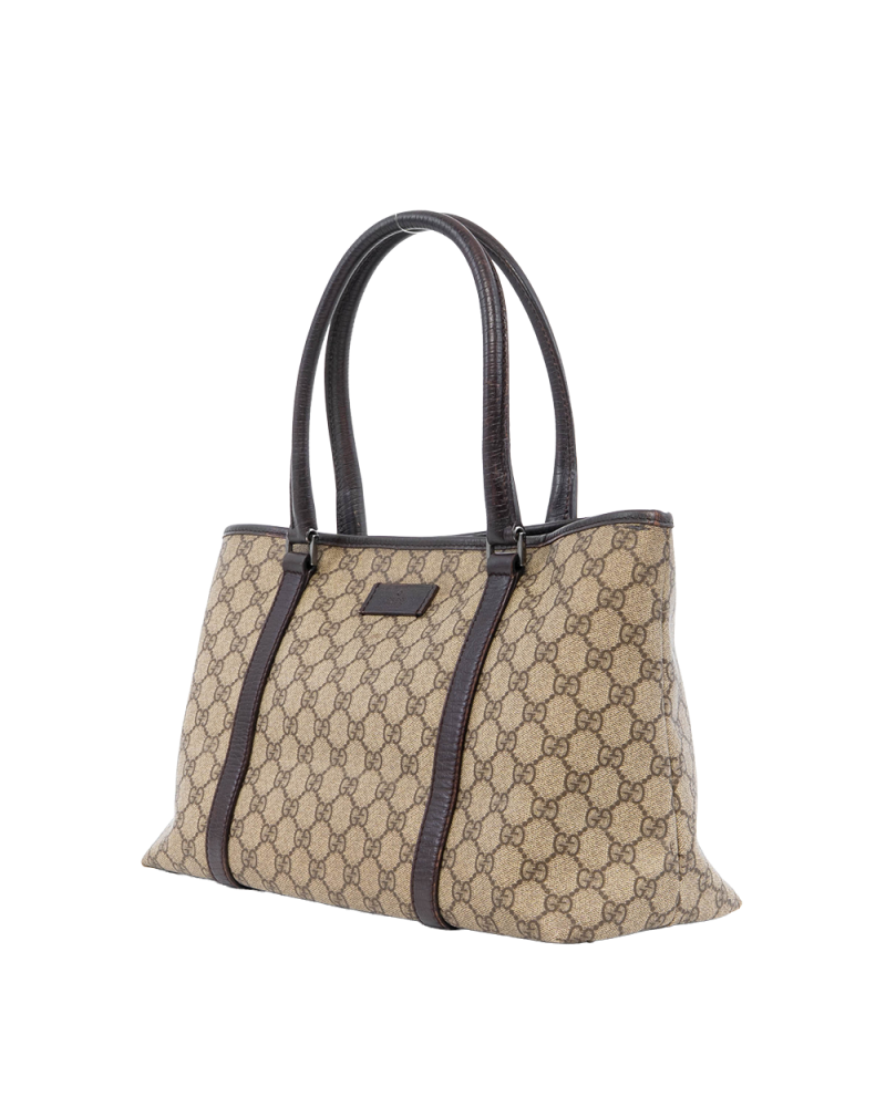 GUCCI HANDBAG TOTE BROWN GG MONOGRAM CANVAS SHW 4420