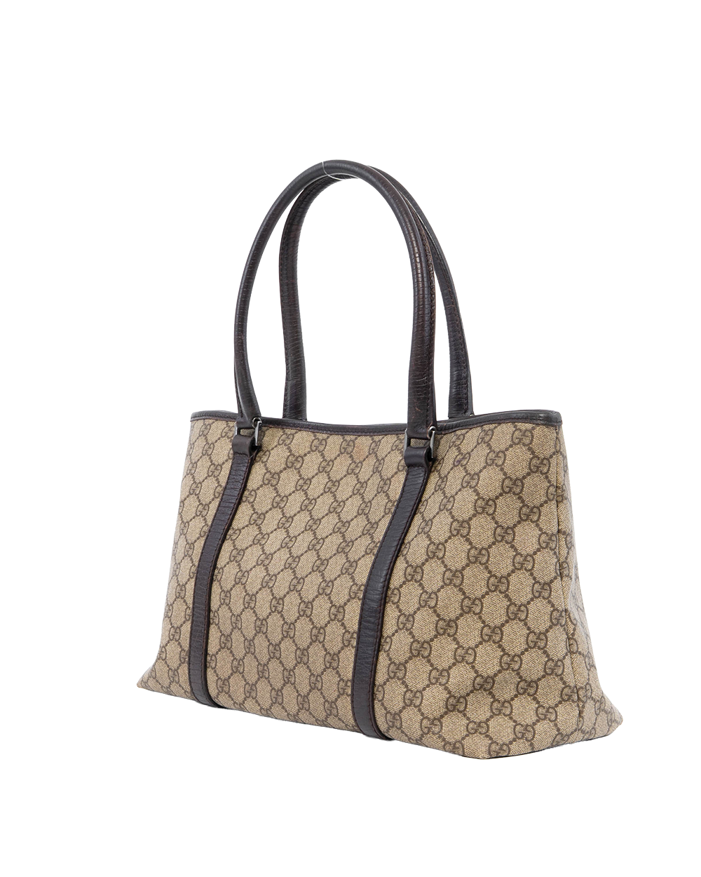 GUCCI HANDBAG TOTE BROWN GG MONOGRAM CANVAS SHW 4421