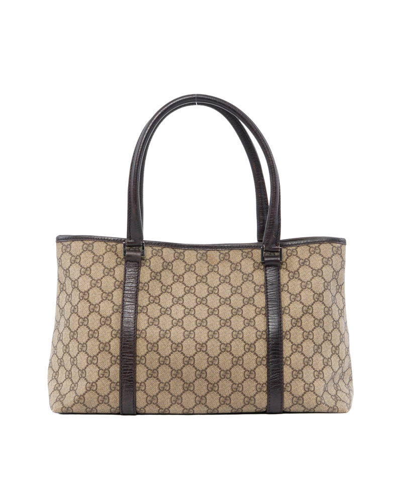 GUCCI HANDBAG TOTE BROWN GG MONOGRAM CANVAS SHW 4422