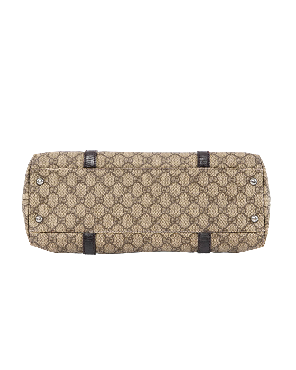GUCCI HANDBAG TOTE BROWN GG MONOGRAM CANVAS SHW 4428