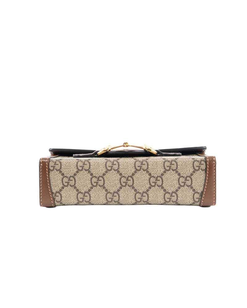 GUCCI HORSEBIT 1955 CAMERA BROWN GG MONOGRAM CANVAS GHW 699296 0416 5454