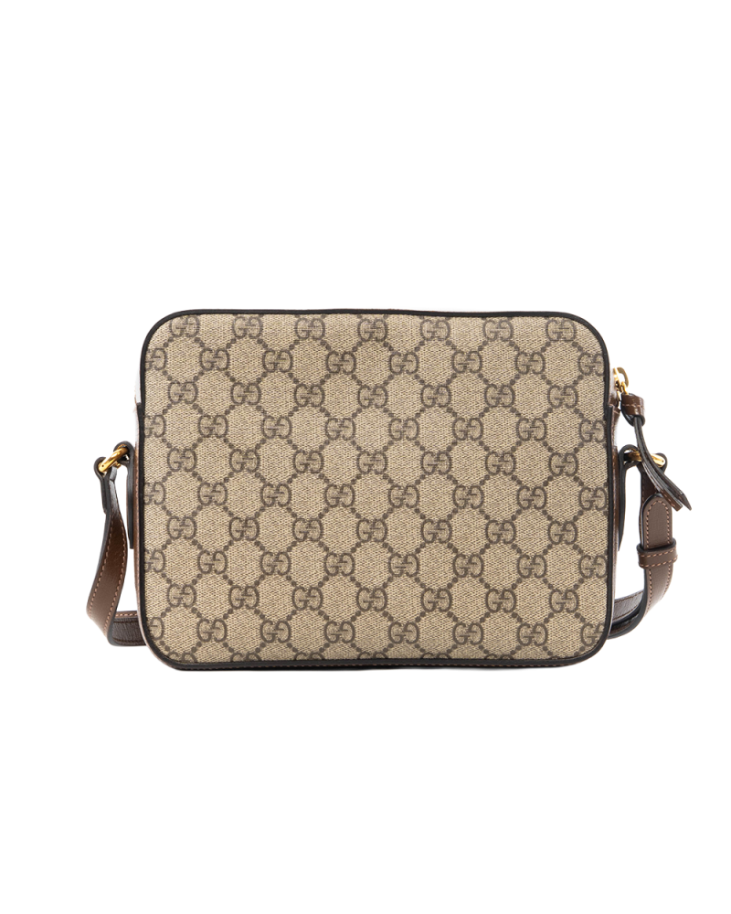 GUCCI HORSEBIT 1955 CAMERA BROWN GG SUPREME MONOGRAM CANVAS GHW 645454 520982 5298
