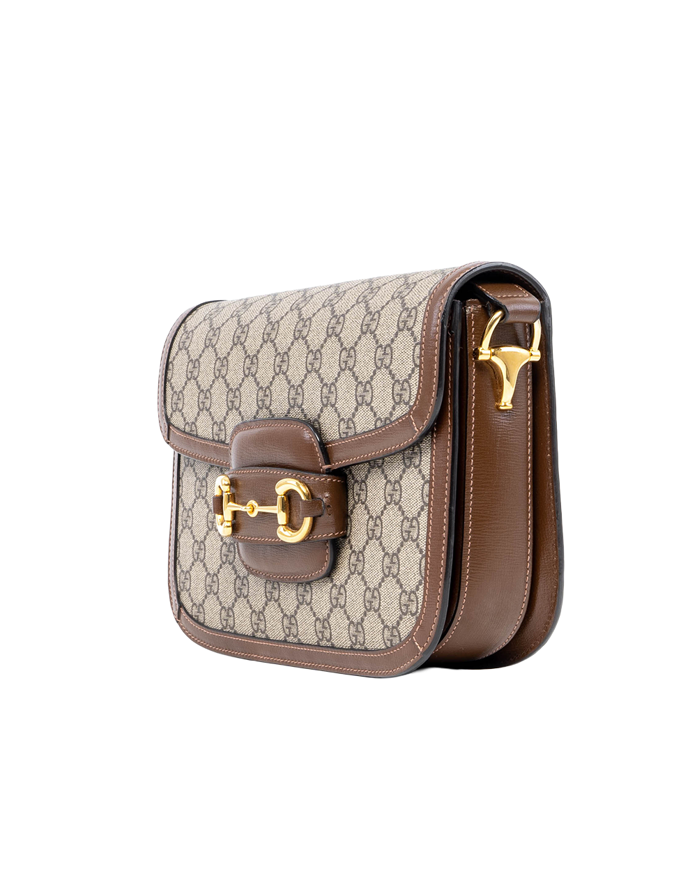 GUCCI HORSEBIT 1955 MEDIUM BROWN GG MONOGRAM CANVAS GHW 602204 213317 05894