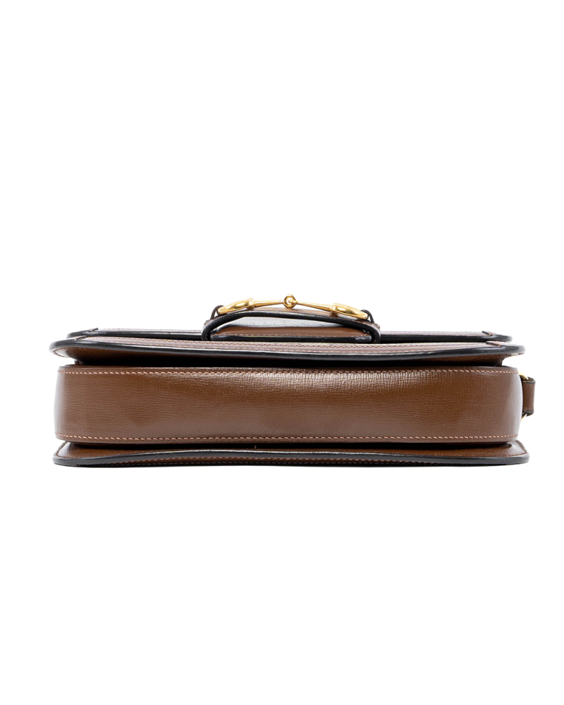 GUCCI HORSEBIT 1955 MEDIUM BROWN GG MONOGRAM CANVAS GHW 602204 213317 05897
