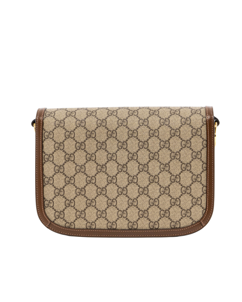 GUCCI HORSEBIT 1955 MEDIUM BROWN GG MONOGRAM CANVAS GHW 602204 486628 7810