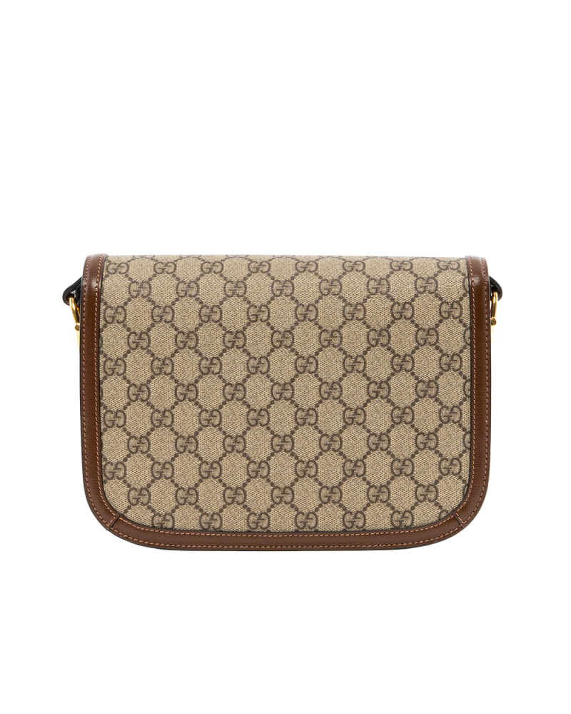 GUCCI HORSEBIT 1955 MEDIUM BROWN GG MONOGRAM CANVAS GHW 602204 493075 7920