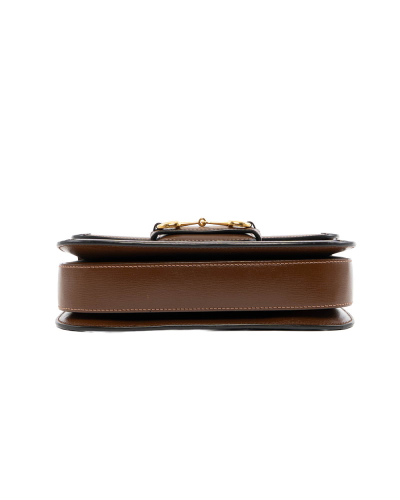 GUCCI HORSEBIT 1955 MEDIUM BROWN GG MONOGRAM CANVAS GHW 602204 493075 7921