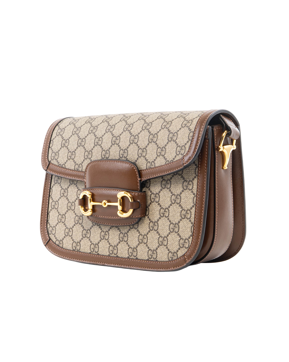 GUCCI HORSEBIT 1955 MEDIUM BROWN GG MONOGRAM CANVAS GHW 602204 525040 5297