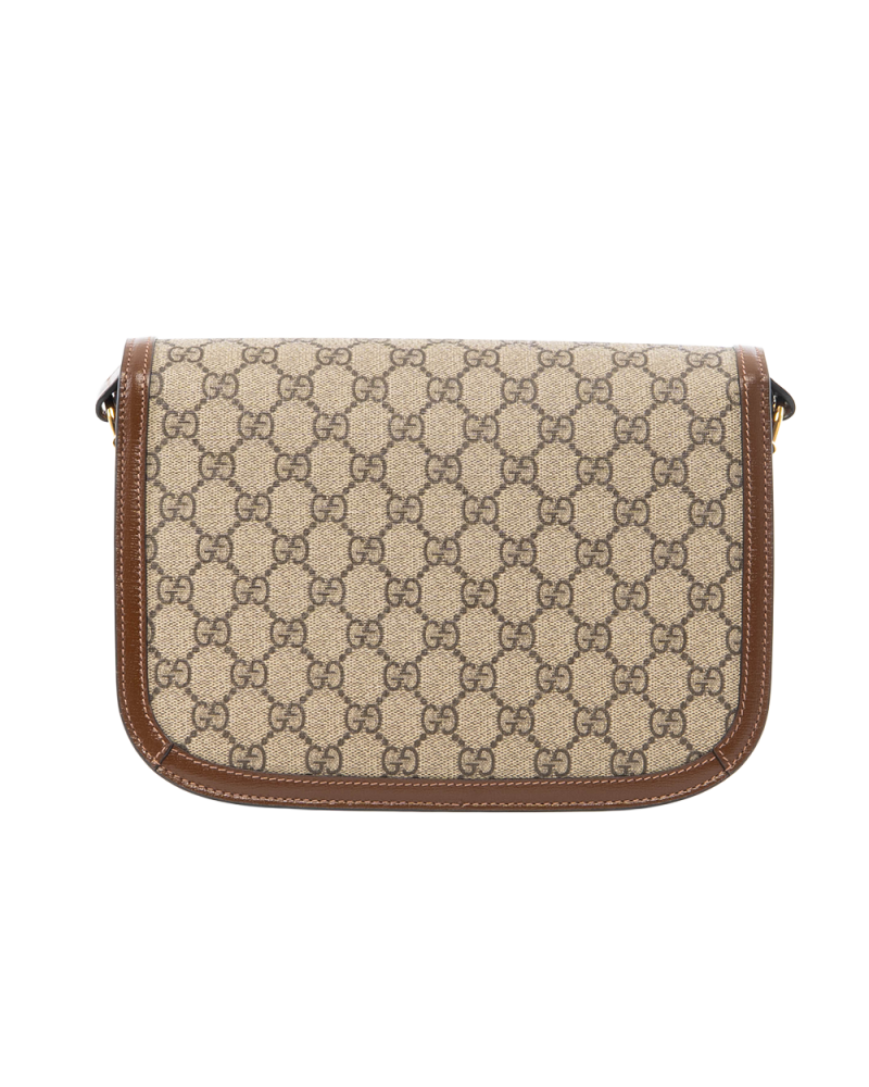 GUCCI HORSEBIT 1955 MEDIUM BROWN GG MONOGRAM CANVAS GHW 602204 525040 5299
