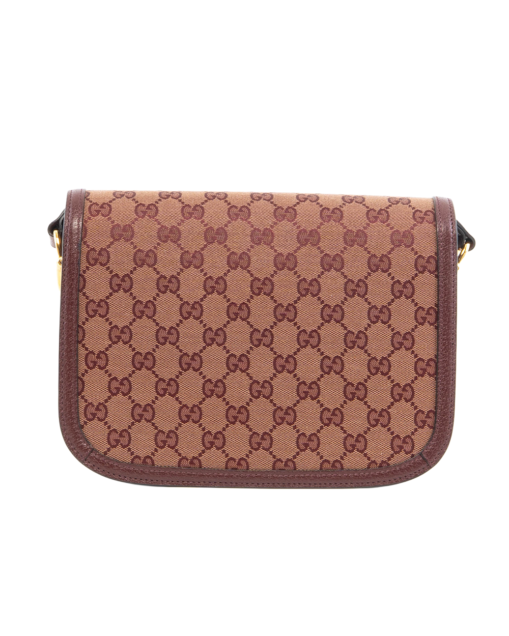 GUCCI HORSEBIT 1955 MEDIUM RED GG MONOGRAM CANVAS GHW 602204 498879 7306