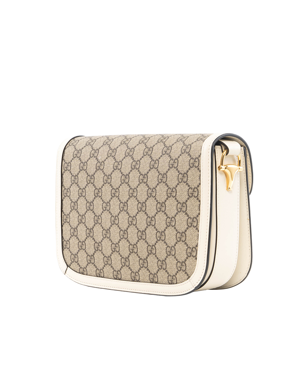 GUCCI HORSEBIT 1955 MEDIUM WHITE GG MONOGRAM CANVAS GHW 602204 493075 6968