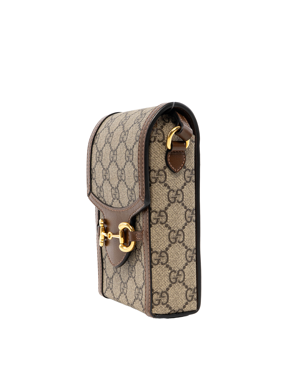 GUCCI HORSEBIT 1955 PHONE BROWN GG MONOGRAM CANVAS GHW 625615 2149 7867