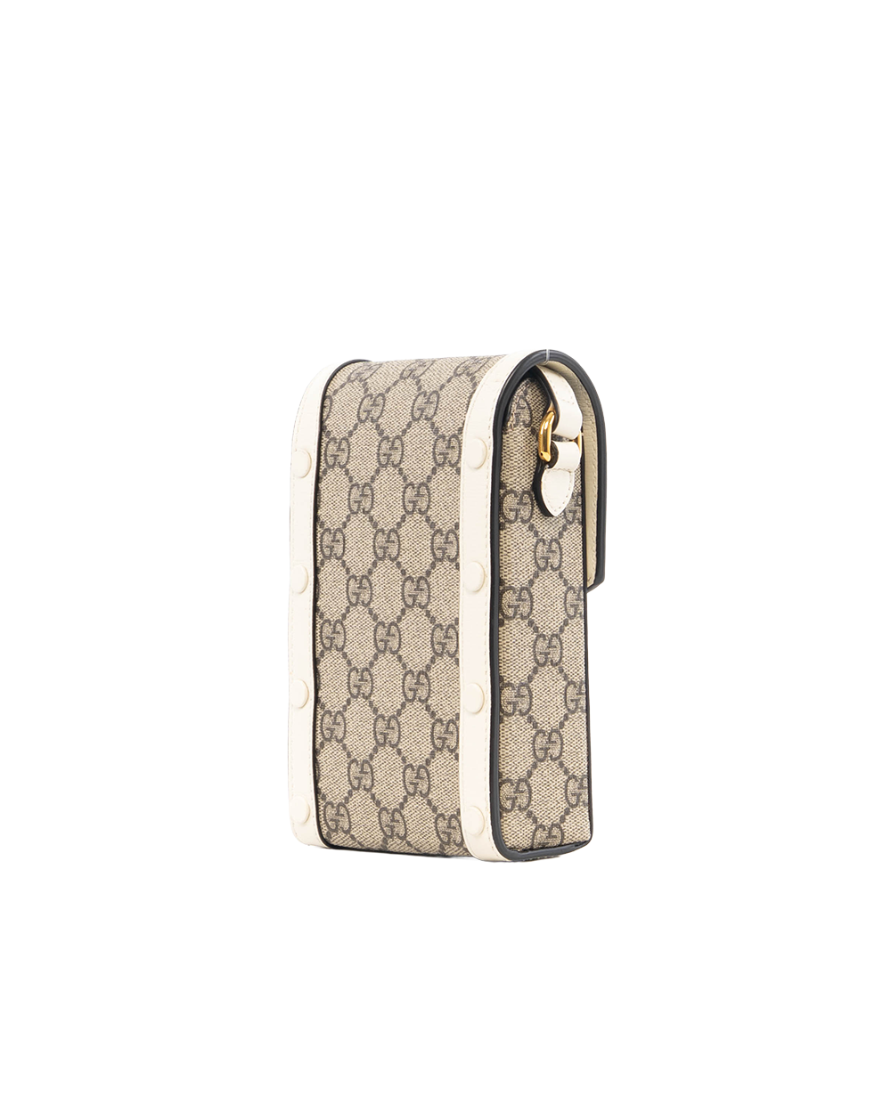 GUCCI HORSEBIT 1955 PHONE WHITE GG MONOGRAM CANVAS GHW 625615 2184 0744