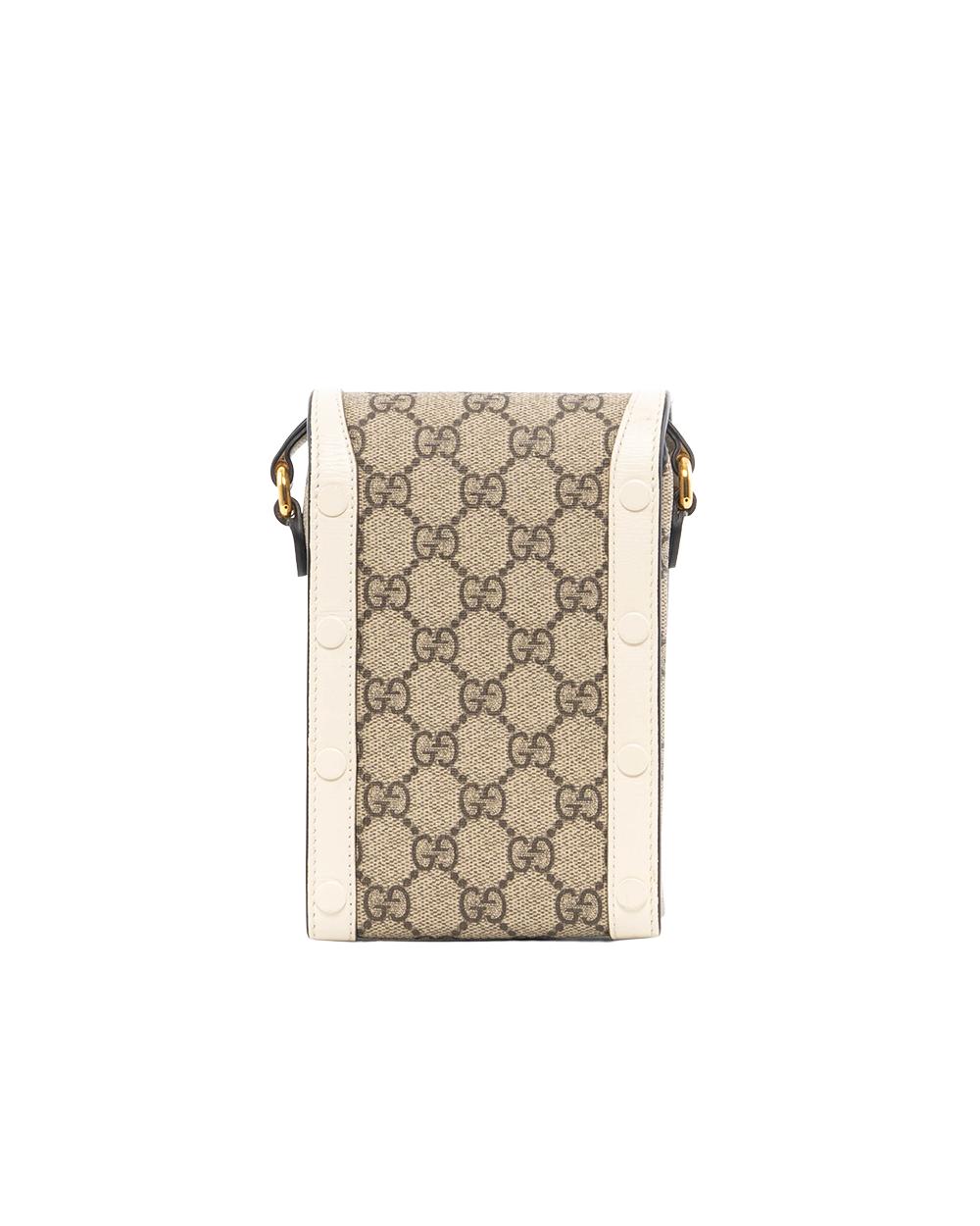 GUCCI HORSEBIT 1955 PHONE WHITE GG MONOGRAM CANVAS GHW 625615 2184 0745