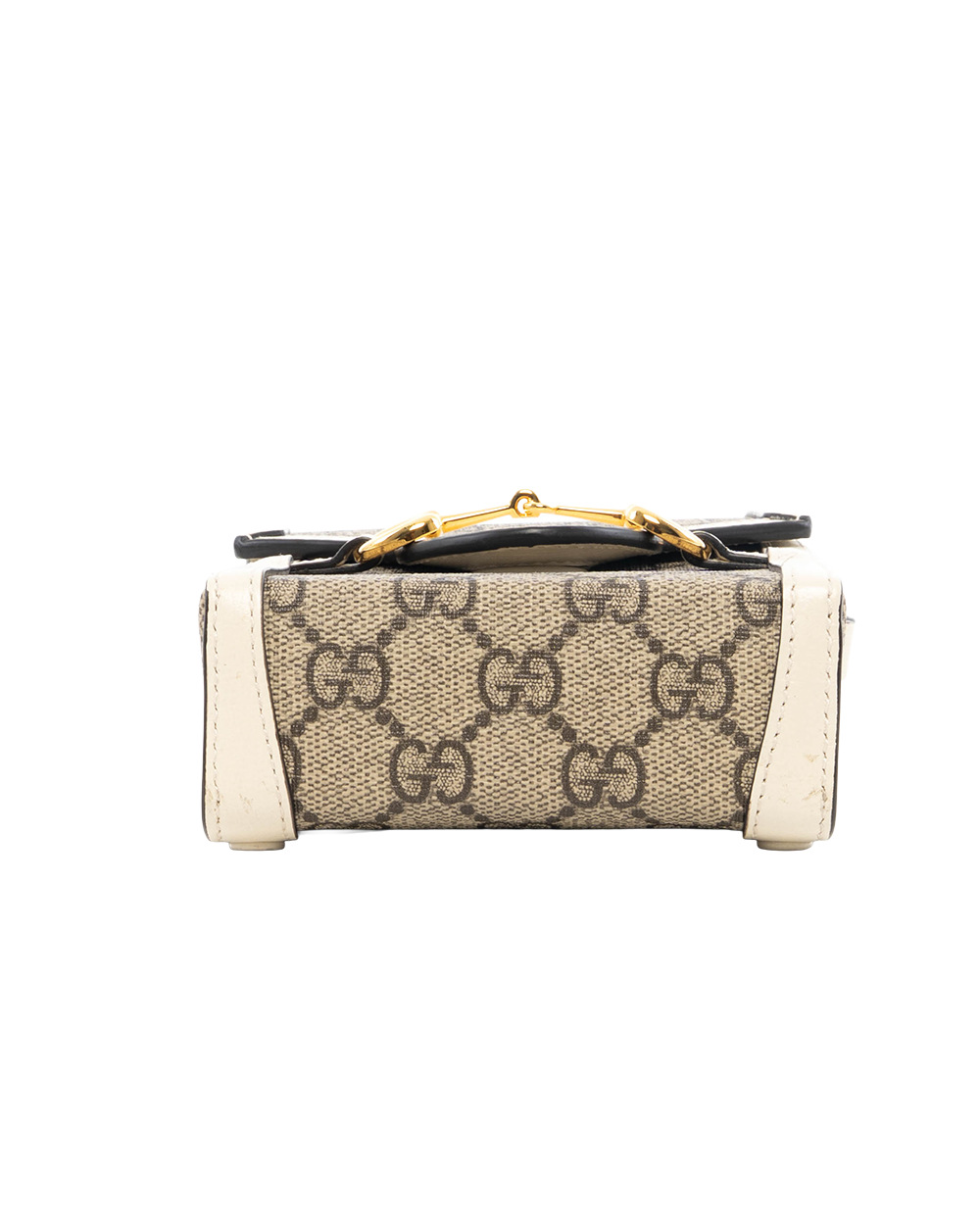 GUCCI HORSEBIT 1955 PHONE WHITE GG MONOGRAM CANVAS GHW 625615 2184 0749