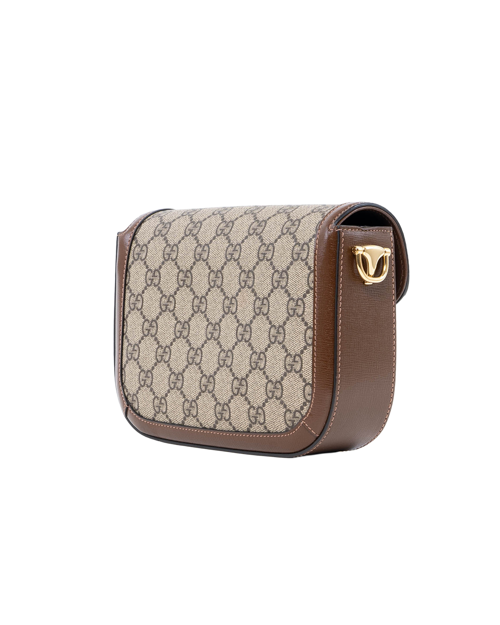 GUCCI HORSEBIT 1955 SMALL BROWN GG MONOGRAM CANVAS GHW 558574 213317 00450