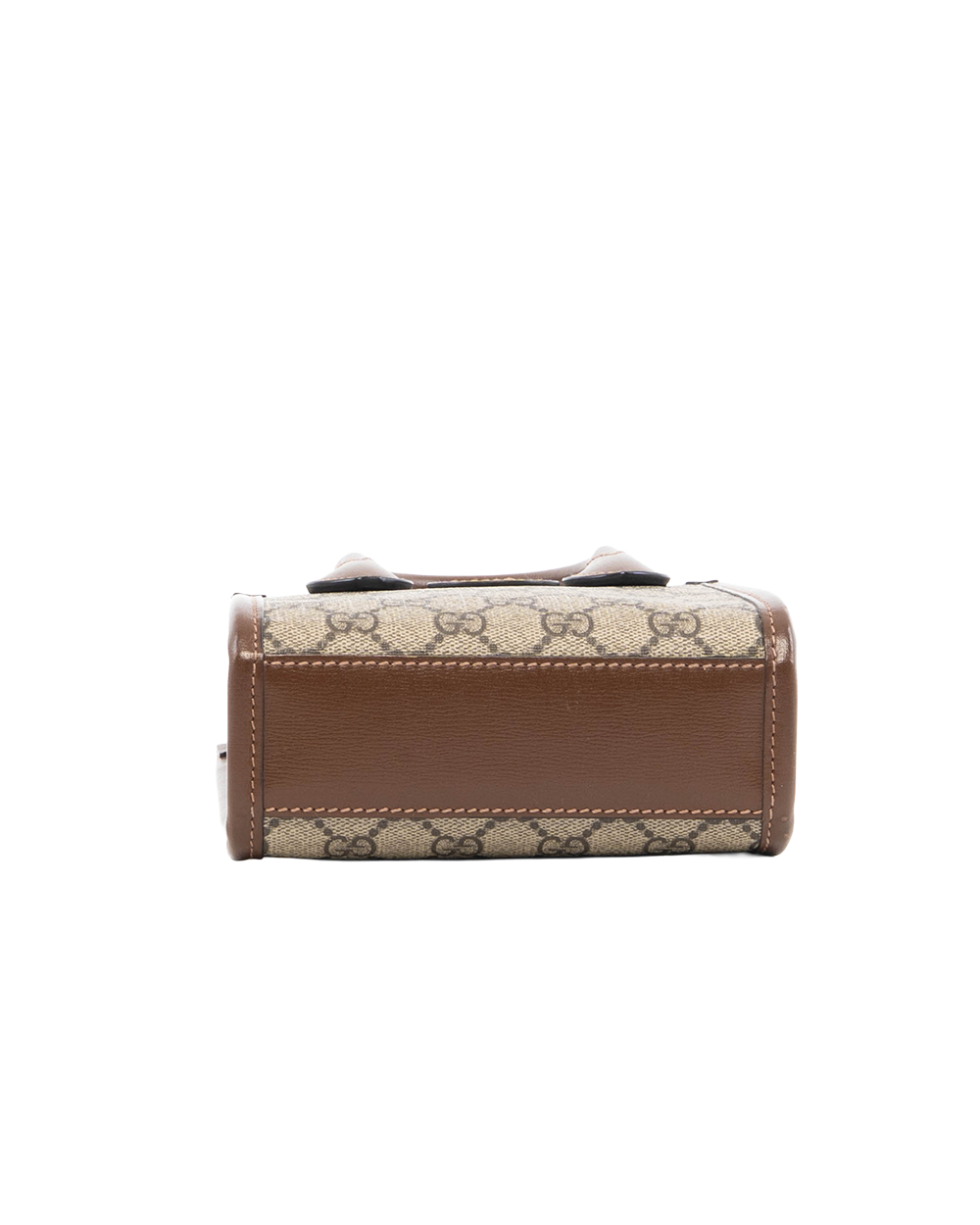 GUCCI INTERLOCK MINI TOTE MINI BROWN GG SUPREME MONOGRAM CANVAS GHW 7476