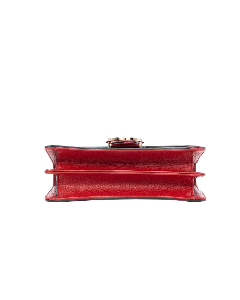 GUCCI INTERLOCK WOC RED CALF SHW 510304 001998 07186