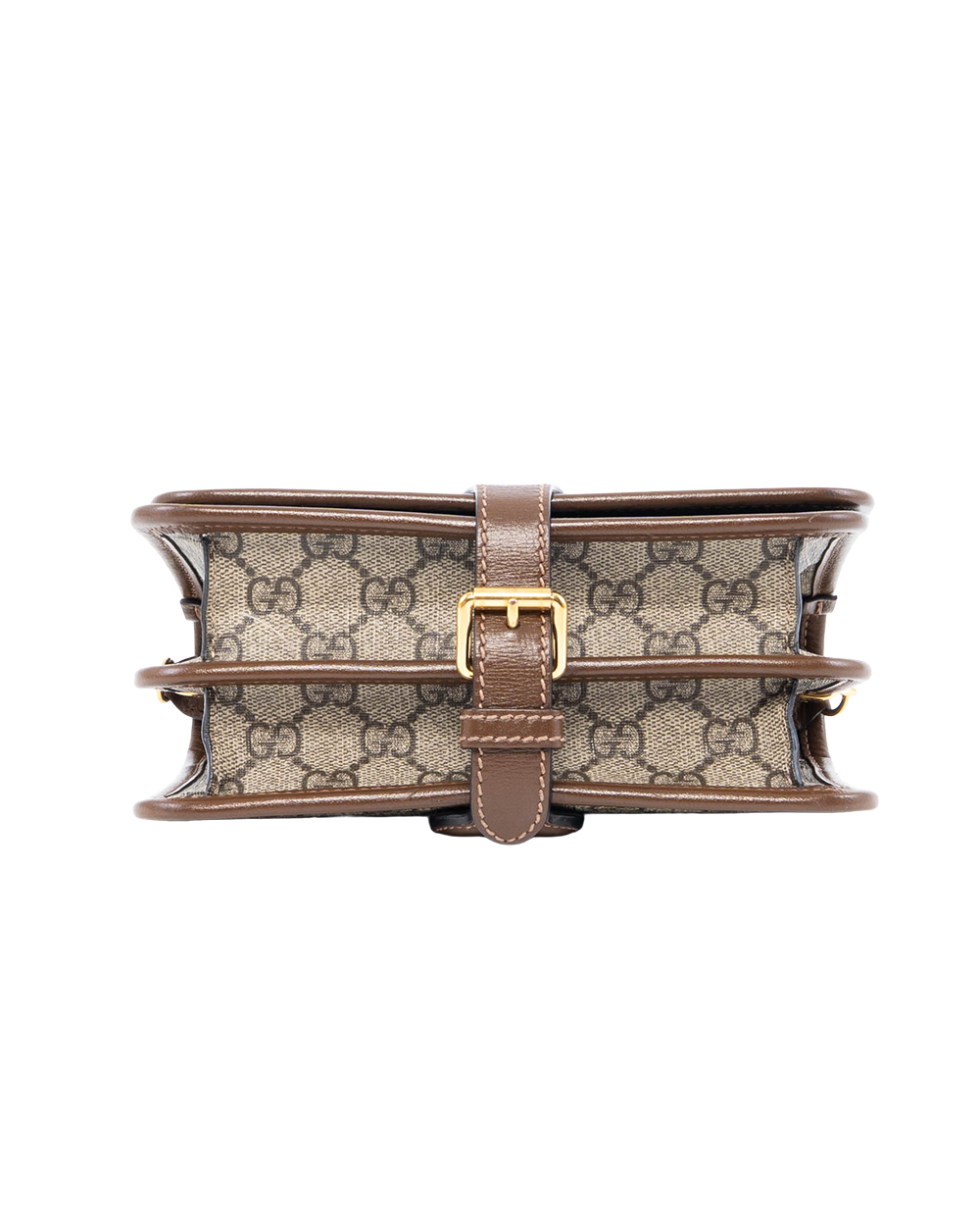 GUCCI INTERLOCKING G SHOULDER BAG BROWN GG SUPREME MONOGRAM CANVAS GHW 671620 498879 4548