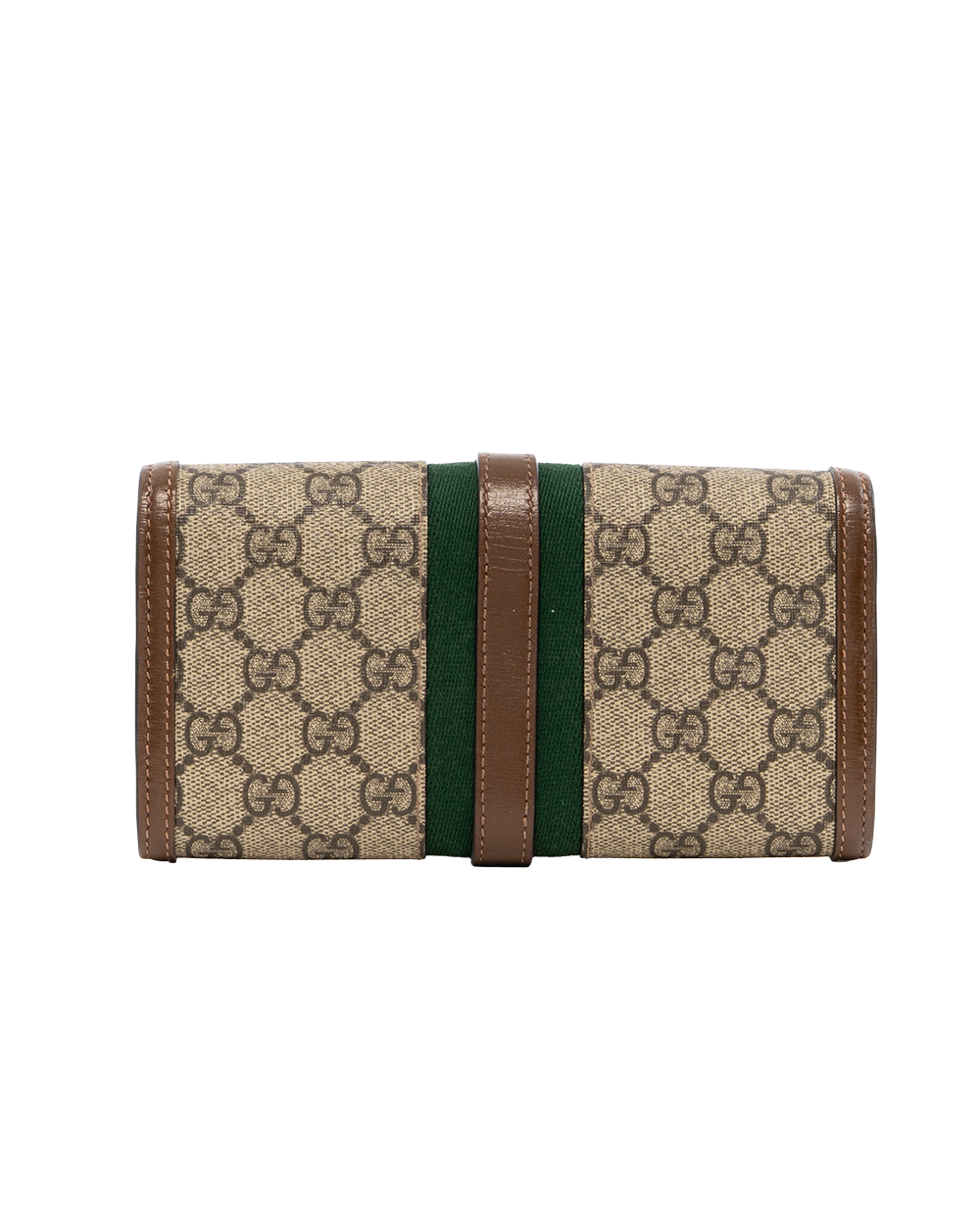 GUCCI JACKIE 1961 WOC LONG BROWN RED GREEN GG MONOGRAM CANVAS GHW 652681 0416 7903