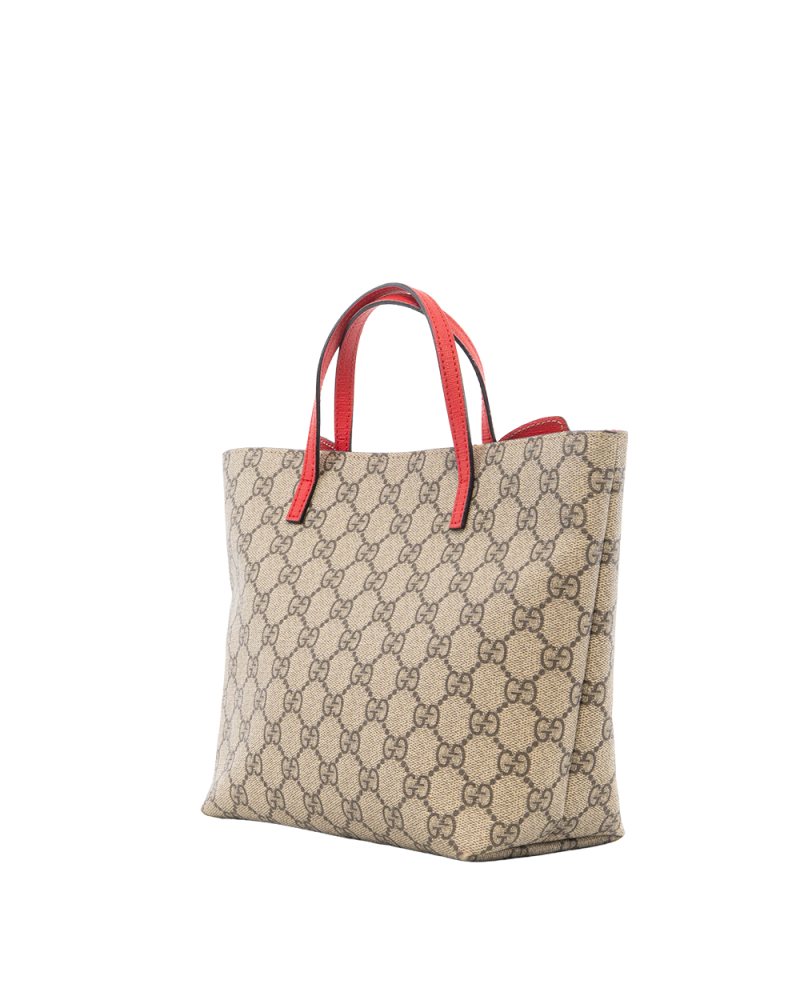 GUCCI KID TOTE BUTTERFLY BROWN RAINBOW GG MONOGRAM CANVAS GHW 550768 527066 7367