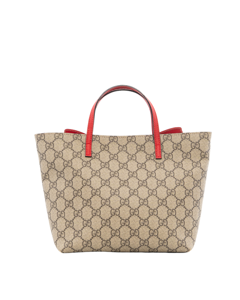 GUCCI KID TOTE BUTTERFLY BROWN RAINBOW GG MONOGRAM CANVAS GHW 550768 527066 7368
