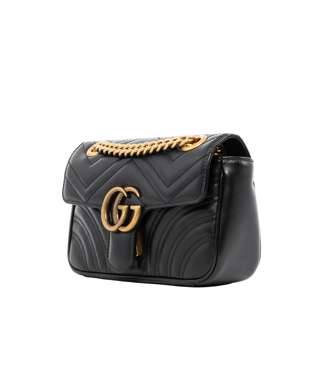 GUCCI MARMONT 22 BLACK CALF GHW 446744 498879 4599
