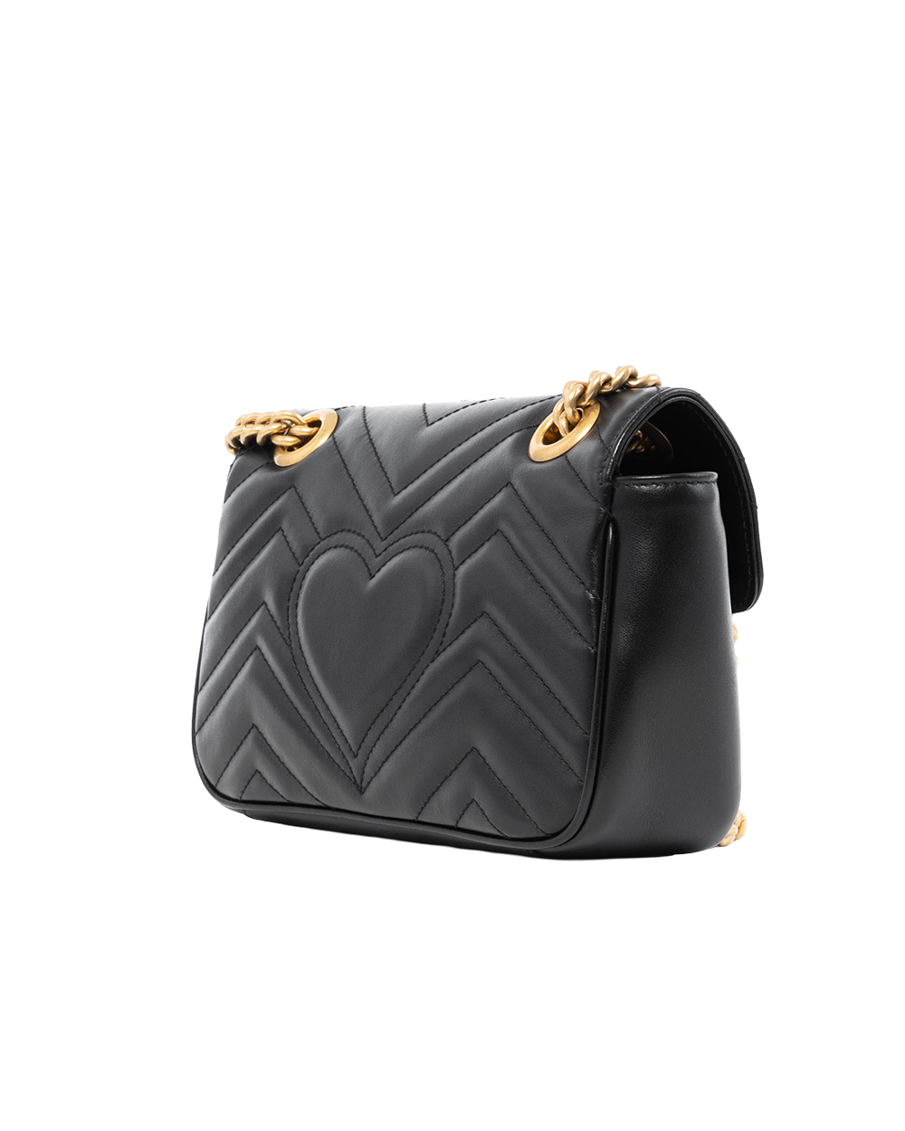 GUCCI MARMONT 22 BLACK CALF GHW 446744 498879 4600