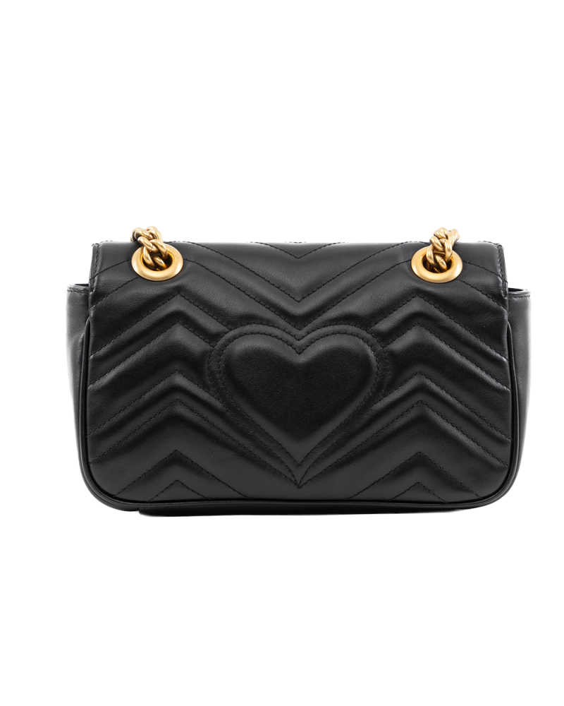 GUCCI MARMONT 22 BLACK CALF GHW 446744 498879 4601