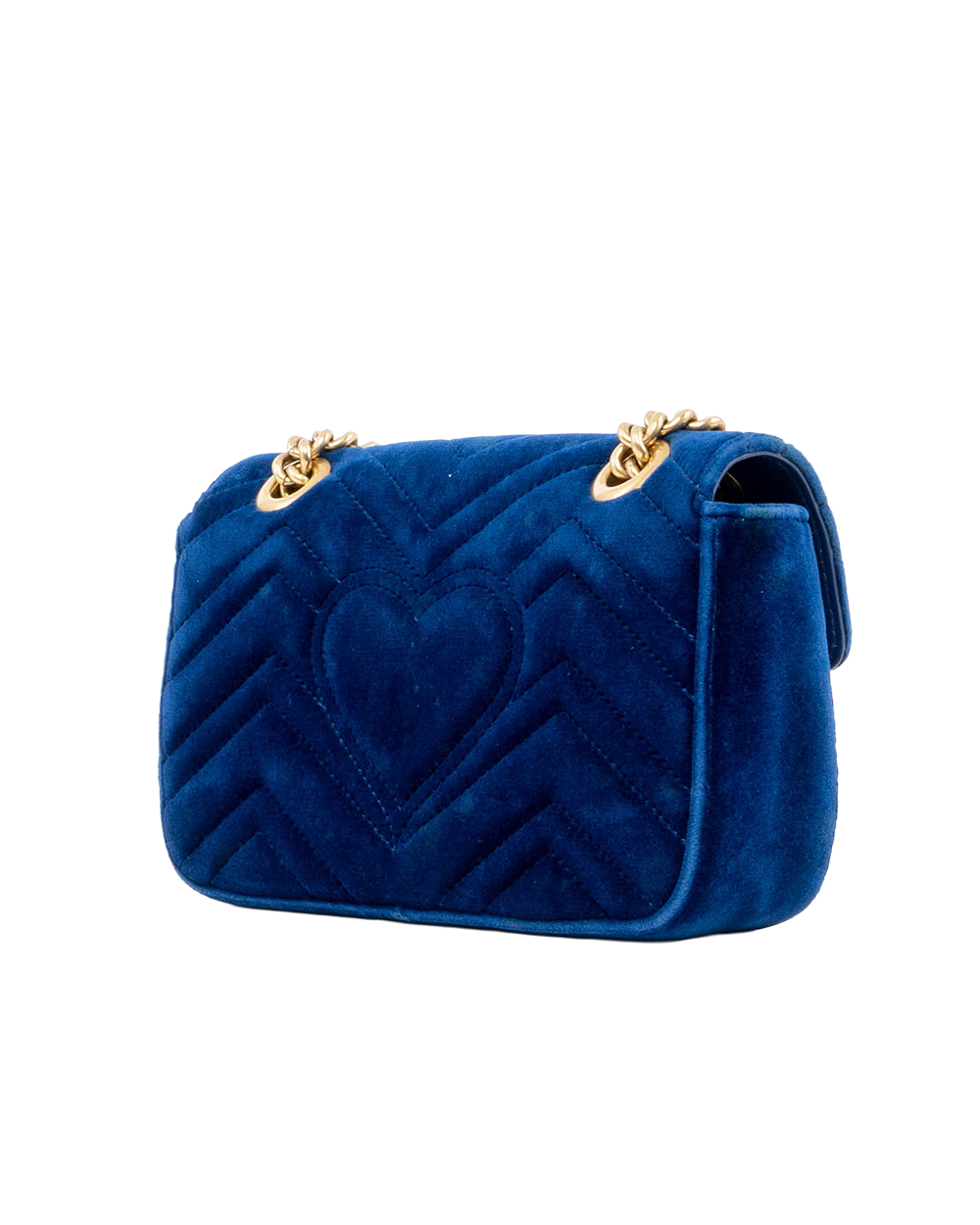 GUCCI MARMONT 22 BLUE VELVET GHW 446744 493075 05356