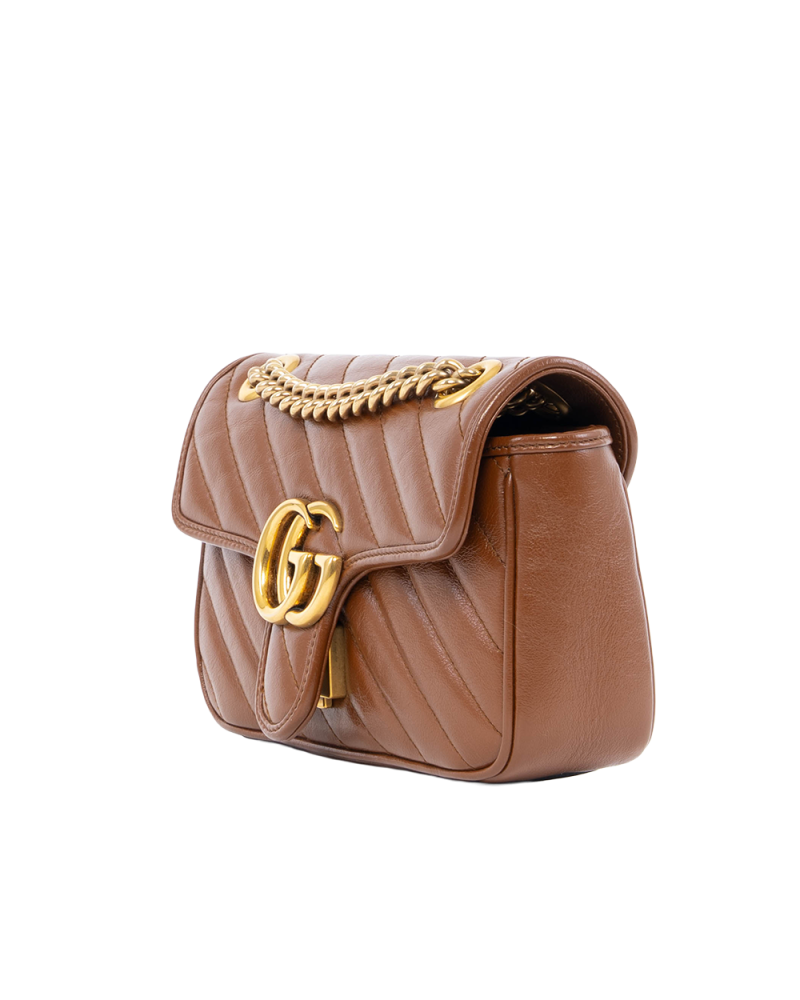 GUCCI MARMONT 22 BROW CARAMEL CALF GHW 0097