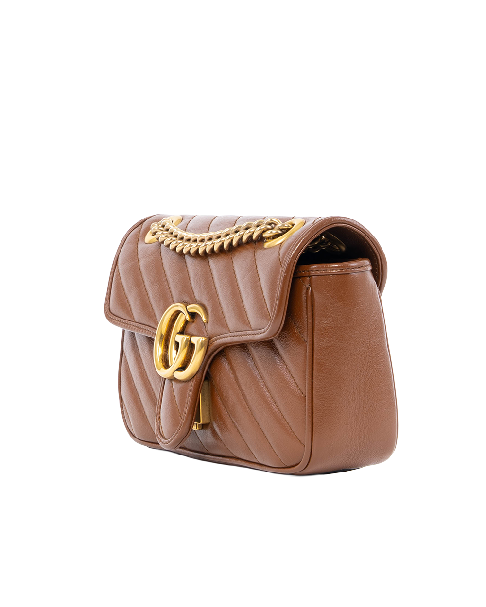 GUCCI MARMONT 22 BROW CARAMEL CALF GHW 0097