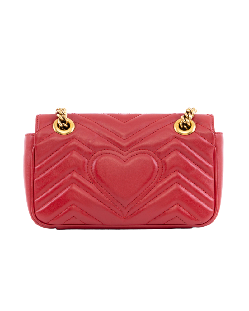 GUCCI MARMONT 22 RED CALF GHW 0291