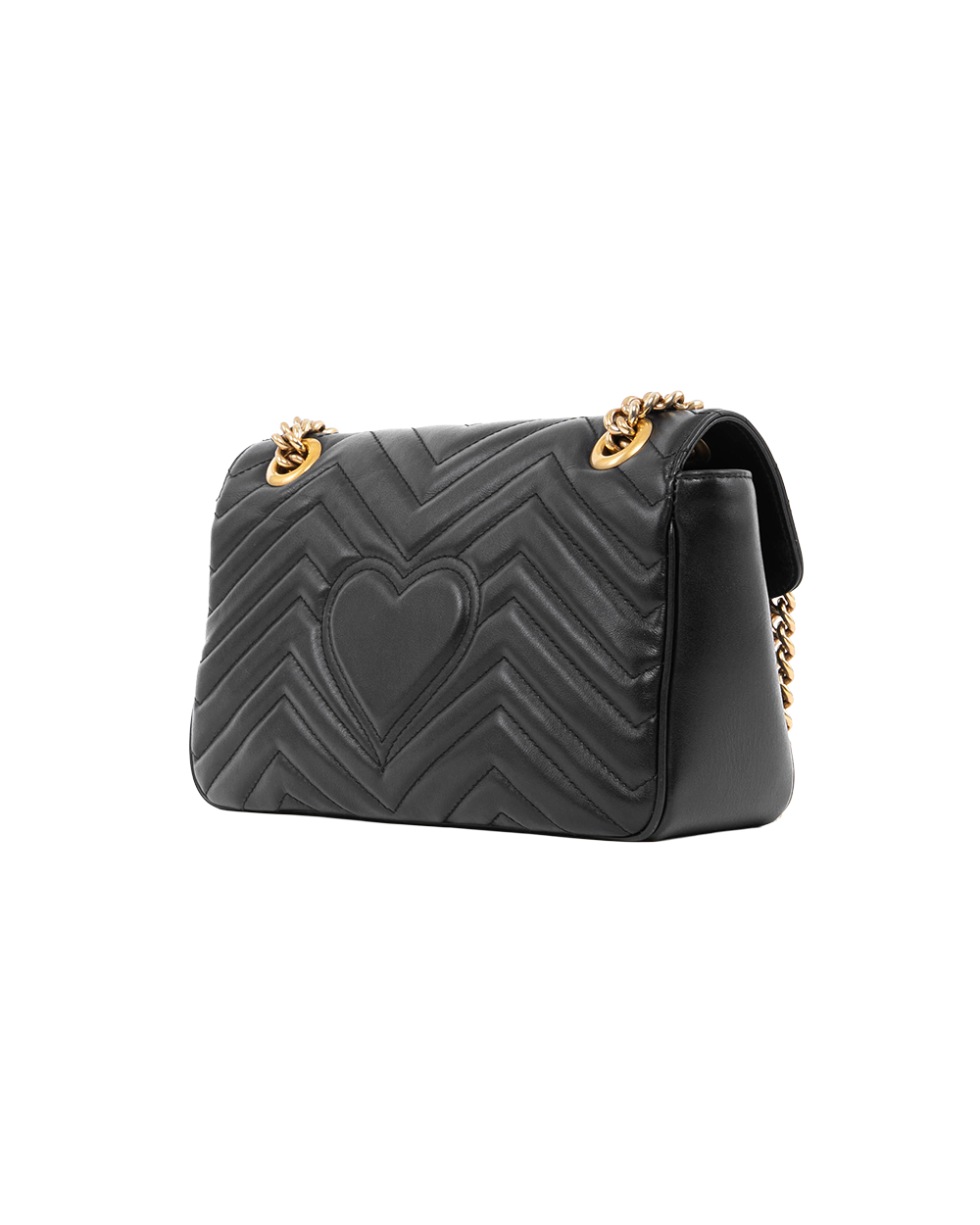 GUCCI MARMONT 26 BLACK CALF GHW 443497 493075 0584