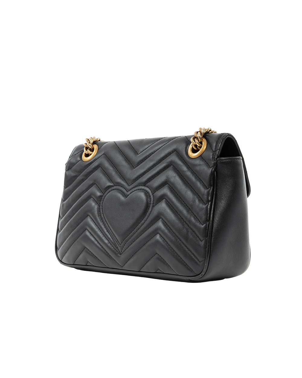GUCCI MARMONT 26 BLACK CALF GHW 443497 498879 4050