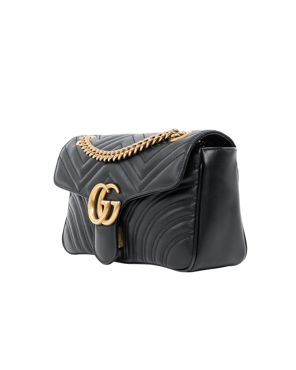 GUCCI MARMONT 26 BLACK CALF GHW 443497 525040 00432