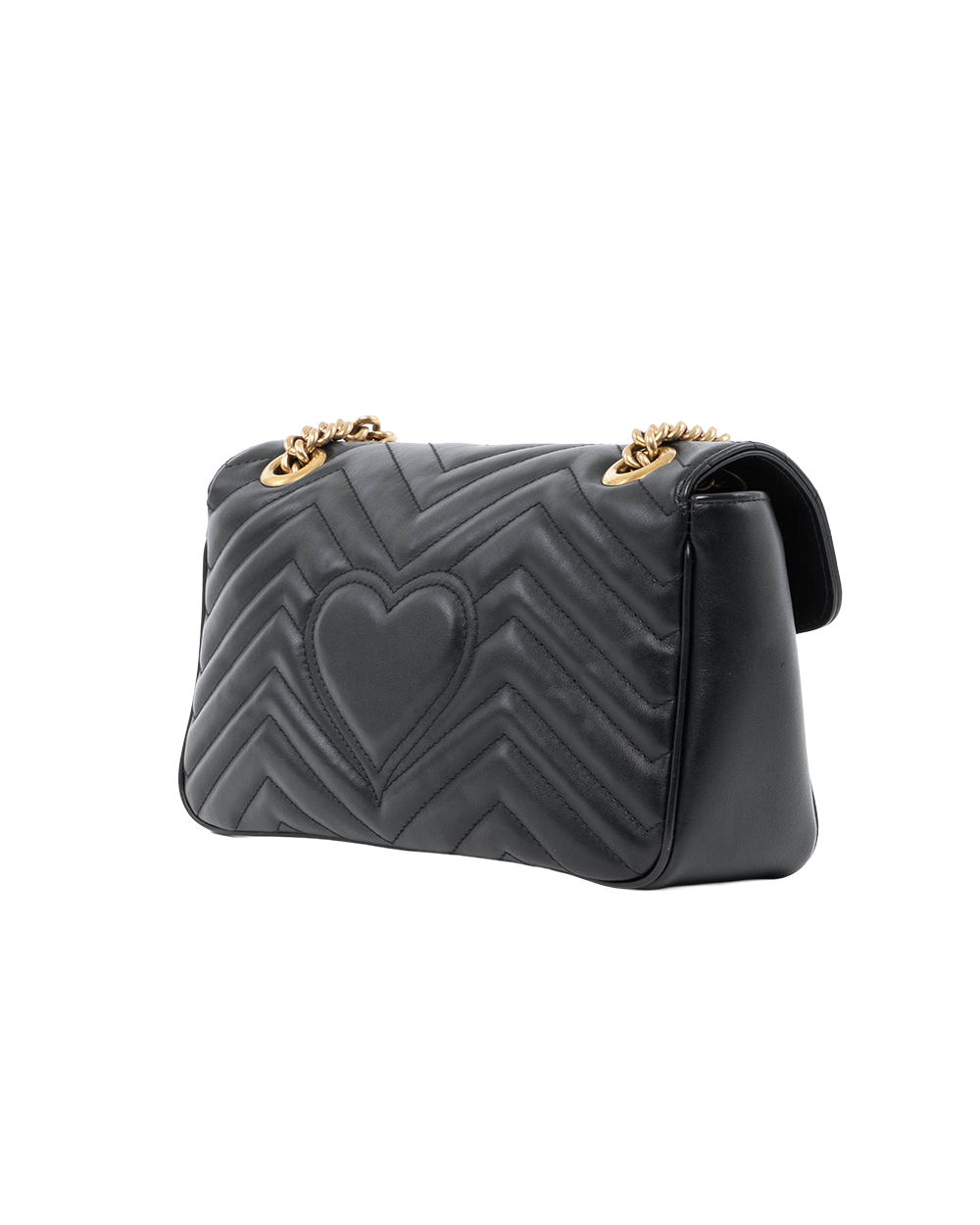GUCCI MARMONT 26 BLACK CALF GHW 443497 525040 00433