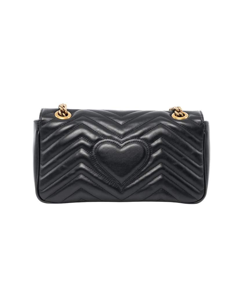GUCCI MARMONT 26 BLACK CALF GHW 443497 525040 00434