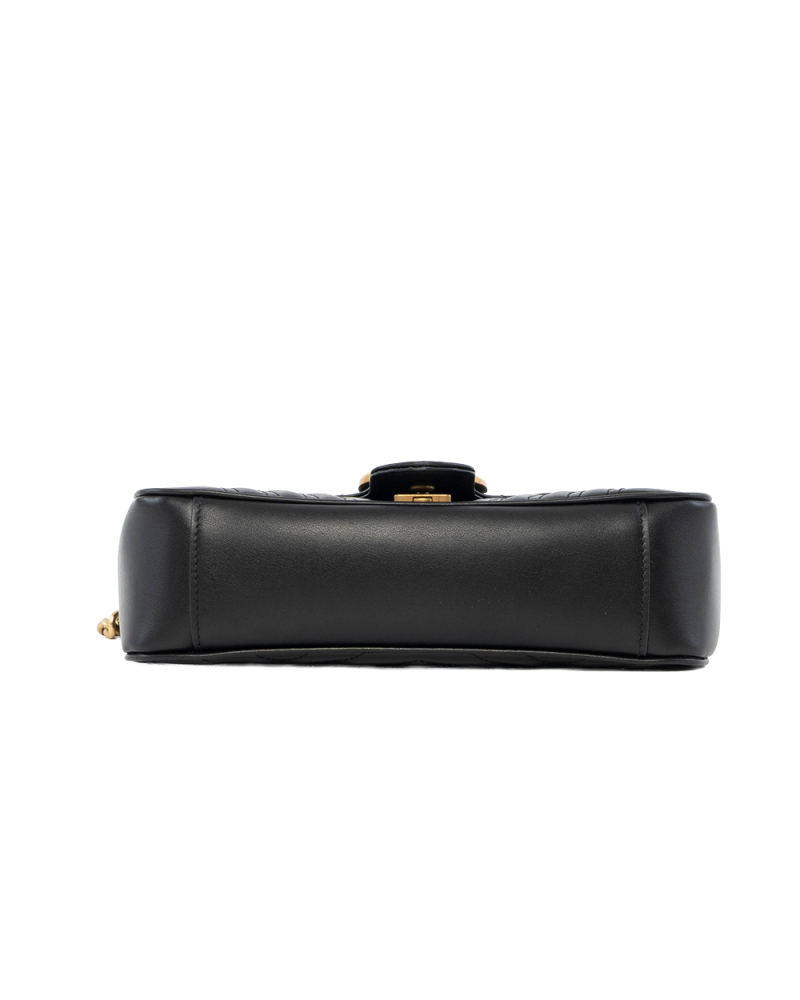 GUCCI MARMONT 26 BLACK CALF GHW 443497 525040 2796