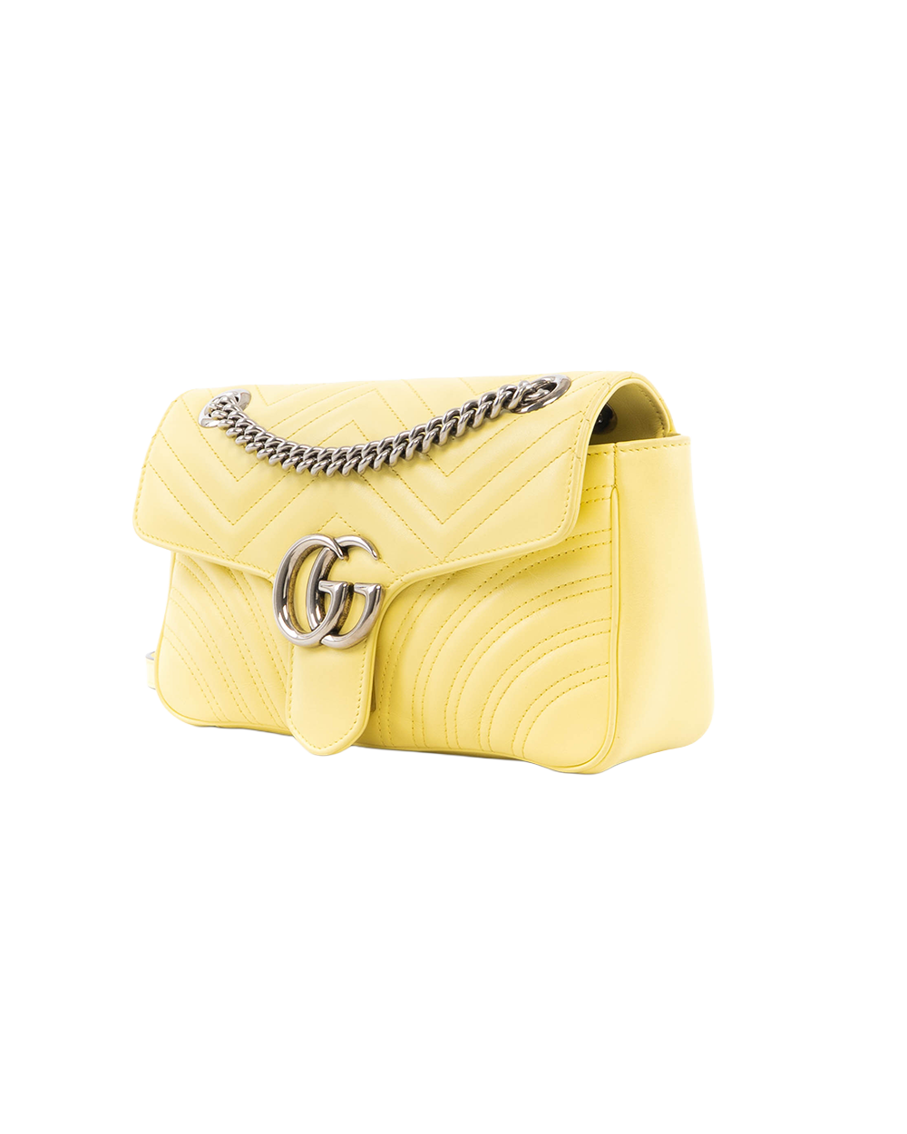 GUCCI MARMONT 26 MUSTARD YELLOW CALF SHW 443497 525040 5282