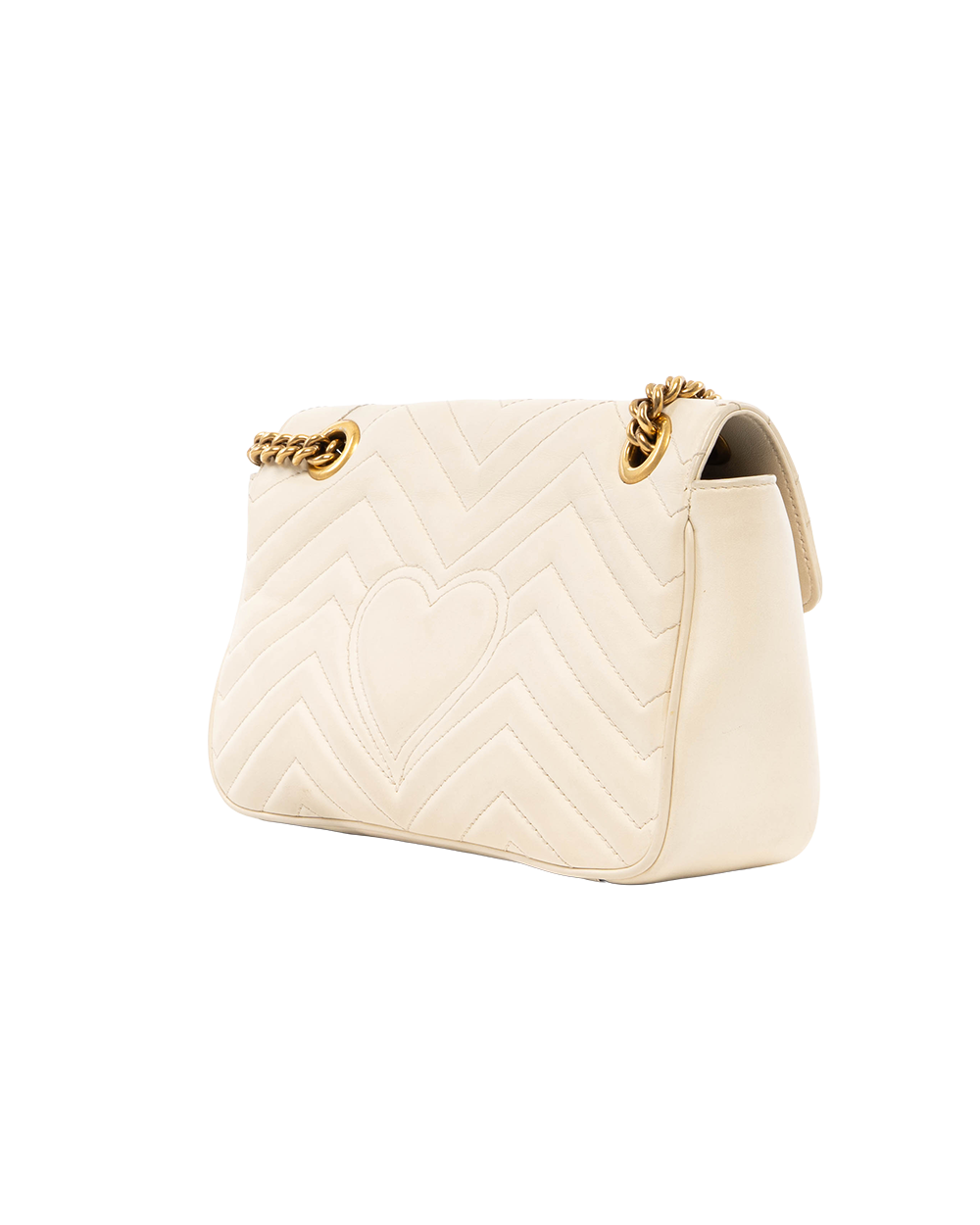 GUCCI MARMONT 26 WHITE CALF GHW 443497 498879 7927