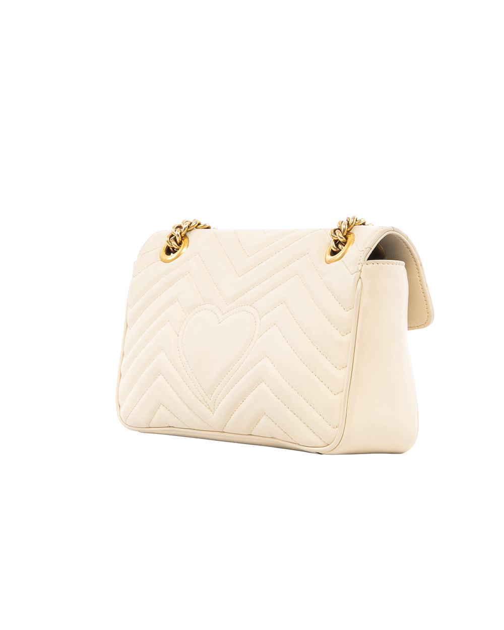 GUCCI MARMONT 26 WHITE CALF GHW 443497 585795 7458